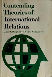 Front cover of Contending theories of international relations by Dougherty, James E.