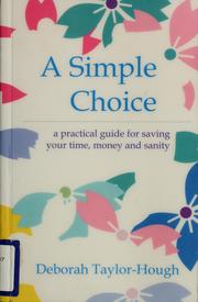 Cover of A simple choice by Deborah Taylor-Hough