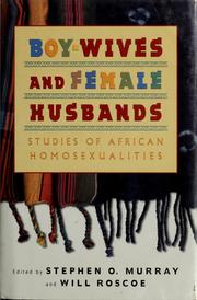 Front cover of Boy-Wives and Female Husbands by Stephen O. Murray