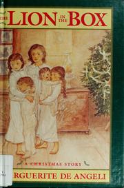 Cover of The lion in the box by Marguerite de Angeli