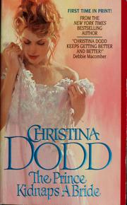 Front cover of The Prince Kidnaps a Bride by Christina Dodd