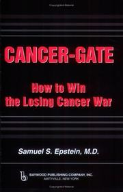 Cover of Cancer-Gate by Samuel S. Epstein