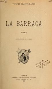 Cover of La barraca by Vicente Blasco Ibáñez