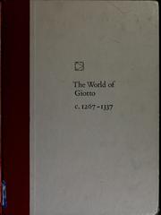Front cover of The world of Giotto, c. 1267-1337 by Sarel Eimerl