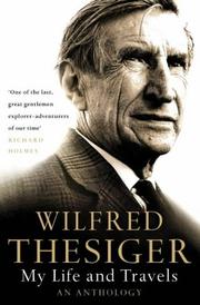 Front cover of My Life and Travels by Wilfred Thesiger