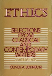 Cover of Ethics by Oliver A. Johnson