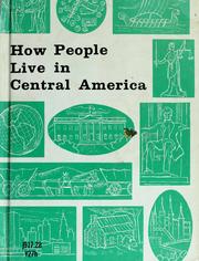 Front cover of How people live in central America by Howard O. Yates