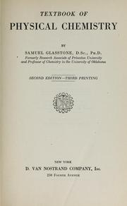 Cover of Textbook of physical chemistry by Samuel Glasstone
