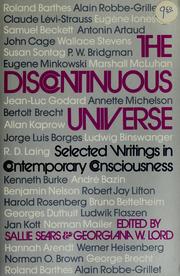 Front cover of The discontinuous universe by Sallie Sears