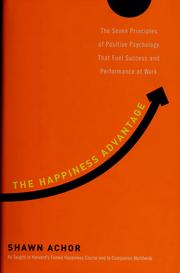 Front cover of The happiness advantage by Shawn Achor