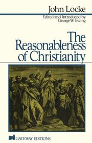 Front cover of The reasonableness of Christianity by John Locke
