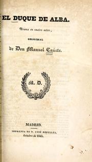Cover of El duque de Alba by Manuel Cañete