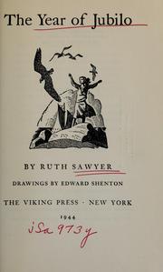 Front cover of The year of jubilo by Ruth Sawyer