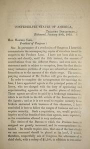 Cover of [Regulations prescribed for the government and direction of all officers of the revenue, to carry into effect the provisions of the act to prohibit the importation of luxuries, or of articles not necessary or of common use, approved February 6th, 1864] by Confederate States of America. Dept. of the Treasury