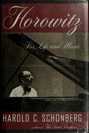 Cover of Horowitz by Harold C. Schonberg
