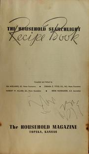 Cover of The household searchlight recipe book by Ida Rigney Migliario
