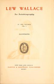 Front cover of An Autobiography 1827 1905 by Lew Wallace