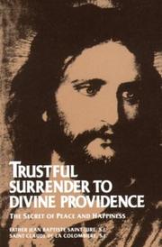 Front cover of Trustful surrender to divine providence by Saint-Jure Jean B