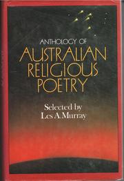 Front cover of Anthology of Australian Religious Poetry by Les A. Murray