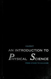 Cover of An introduction to physical science by Gilbert P. Haight