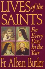 Front cover of Lives of the saints by Alban Butler