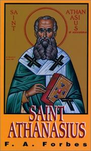 Cover of St. Athanasius by Frances Alice Forbes