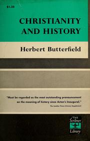Cover of Christianity and history by Sir Herbert Butterfield
