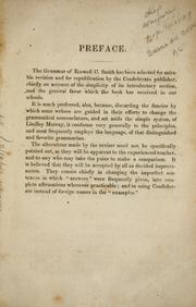 Front cover of Smith's English grammar by Roswell Chamberlain Smith