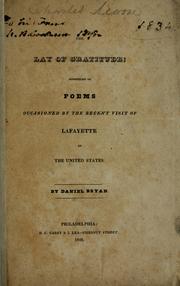 Cover of The lay of gratitude by Daniel Bryan