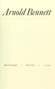 Cover of Arnold Bennett by Margaret Drabble
