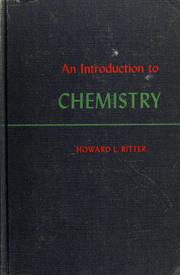 Front cover of An introduction to chemistry by Howard L. Ritter