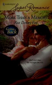 Cover of More than a memory by Roz Denny Fox