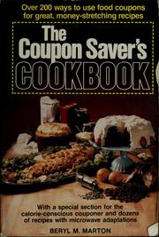 Front cover of The coupon saver's cookbook by Beryl Marton
