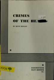 Front cover of Crimes of the heart by Beth Henley