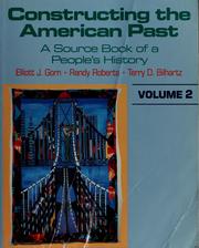Cover of Constructing the American past by Elliott J. Gorn