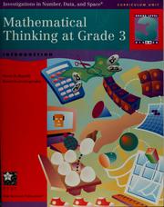Cover of Mathematical thinking at grade 3 by Susan J. Russell