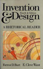 Cover of Invention & design by Forrest D. Burt
