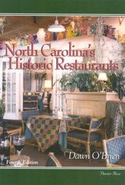 Cover of North Carolina's Historic Restaurants and Their Recipes (Historic Restaurants) by Dawn O'Brien
