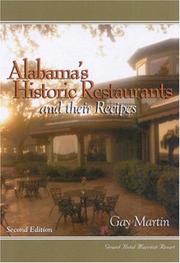 Cover of Alabama's Historic Restaurants and Their Recipes (Historic Restaurants) by Gay N. Martin