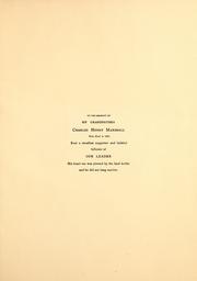 Cover of Our leader by Charles Henry Butler