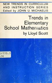 Cover of Trends in elementary school mathematics by Lloyd F. Scott
