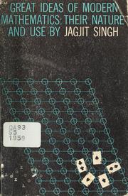 Cover of Great ideas of modern mathematics, their nature and use by Singh, Jagjit