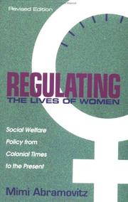 Front cover of Regulating the lives of women by Mimi Abramovitz