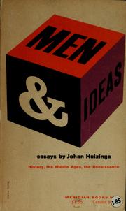 Cover of Men and ideas by Johan Huizinga