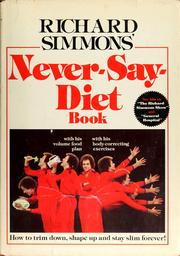 Front cover of Richard Simmons' Never-say-diet book by Richard Simmons
