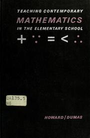 Cover of Teaching contemporary mathematics in the elementary school by Charles Frederick Howard