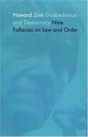 Front cover of Disobedience and democracy by Howard Zinn