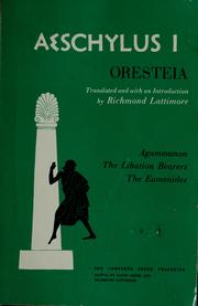 Cover of Oresteia by Aeschylus