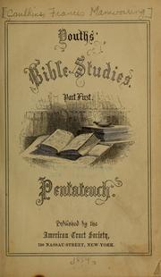 Cover of Youth's Bible studies by Frances Manwaring Caulkins
