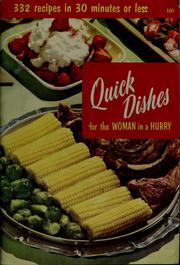 Cover of Quick dishes for the woman in a hurry by Culinary Arts Institute.